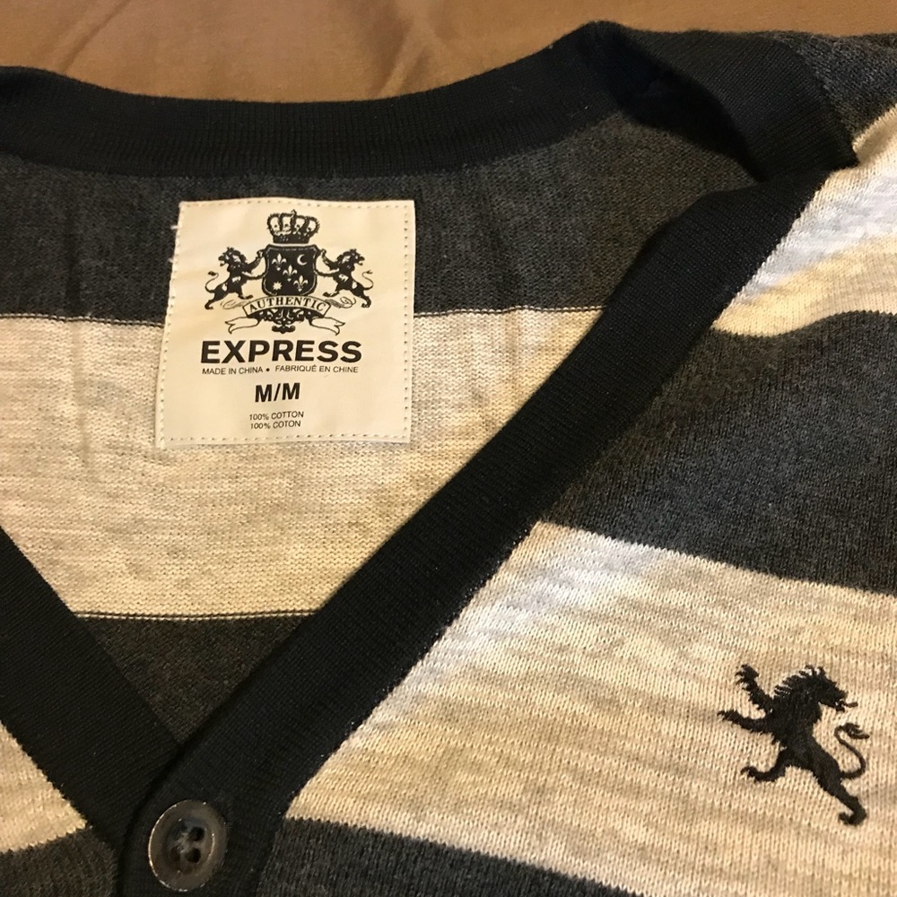 Express button down sweater